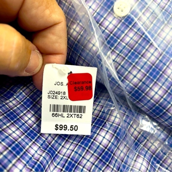 NWT Jos. A. Bank Slim Fit Longsleeve Button Down Shirt - Picture 6 of 9